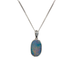 Opelle | AUstralian Silver Opal Pendant - The Classic Jewellers