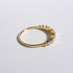 Grace | 14K Yellow Gold Ring With Round and Baguette Lab Diamonds - The Classic Jewellers