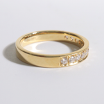 Ellen | 18K Yellow Gold Wedding Ring Featuring 12 Natural Diamonds - The Classic Jewellers