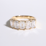Clara| 14K Yellow Gold Ring With Emerald Lab Diamonds - The Classic Jewellers