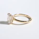 Violette | 14K Yellow Gold Emerald Lab Diamond Engagement Ring - The Classic Jewellers