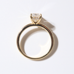 Violette | 14K Yellow Gold Emerald Lab Diamond Engagement Ring - The Classic Jewellers