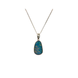 Soraya | Australian Silver Opal Pendant - The Classic Jewellers
