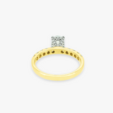 ALEXANDRIA | 1.55CT OVAL SOLITAIRE WITH PAVÉ CLAWS ENGAGEMENT RING