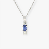 Aukai | 18K White Gold Sapphire Pendant