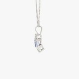 Aukai | 18K White Gold Sapphire Pendant