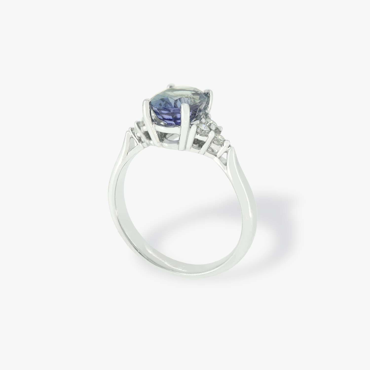 Seoirse | 18K White Gold Blue Tourmaline