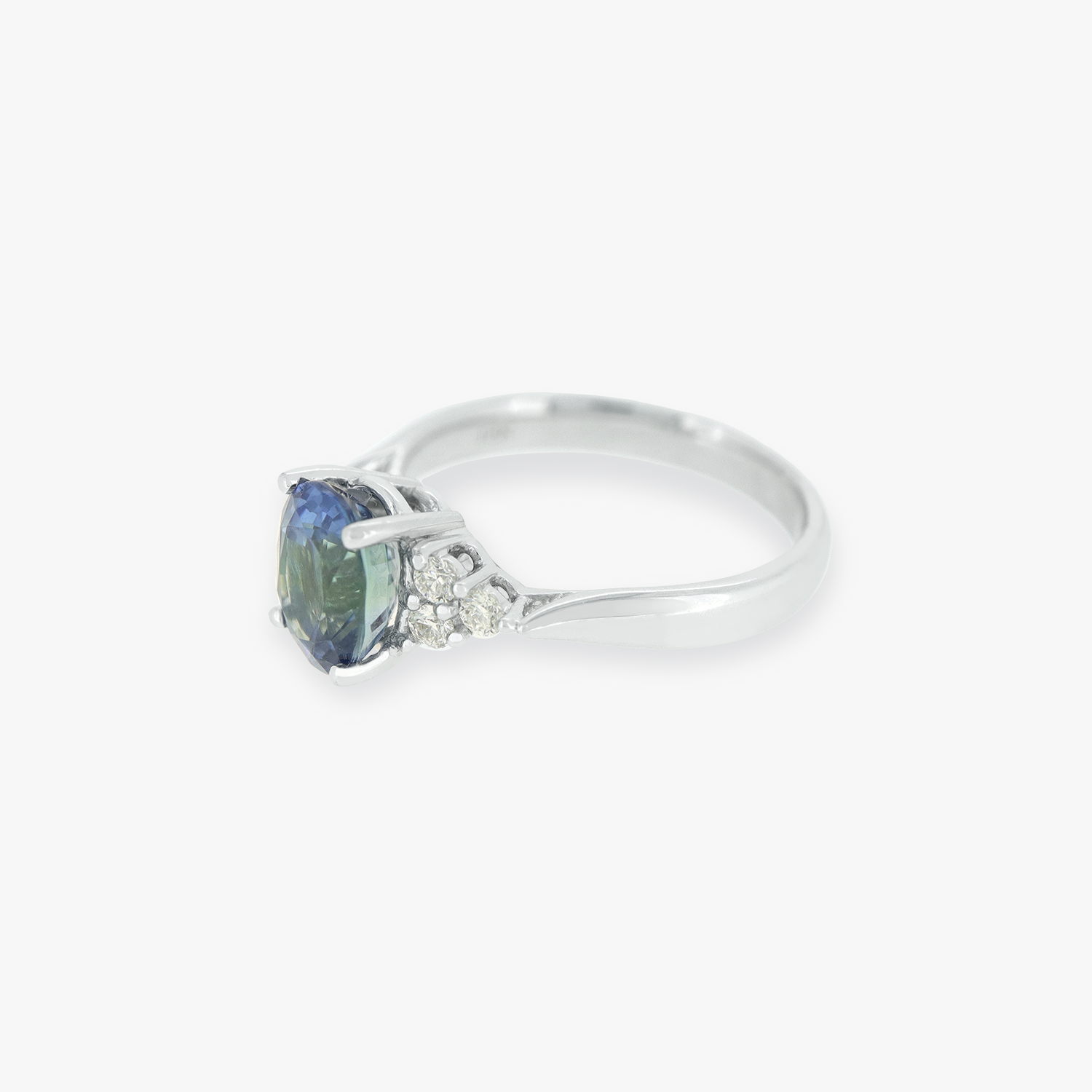 Seoirse | 18K White Gold Blue Tourmaline