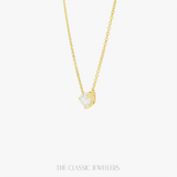 Camellia | 14K Yellow Gold Petite Pear Necklace