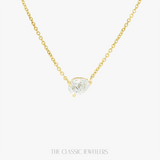 Camellia | 14K Yellow Gold Petite Pear Necklace