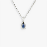 Cari | 18K White Gold Sapphire Pendant