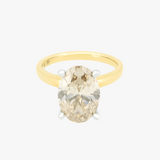 CARMEN | 18K 2-Tone Gold 3ct Oval Diamond Engagement Ring