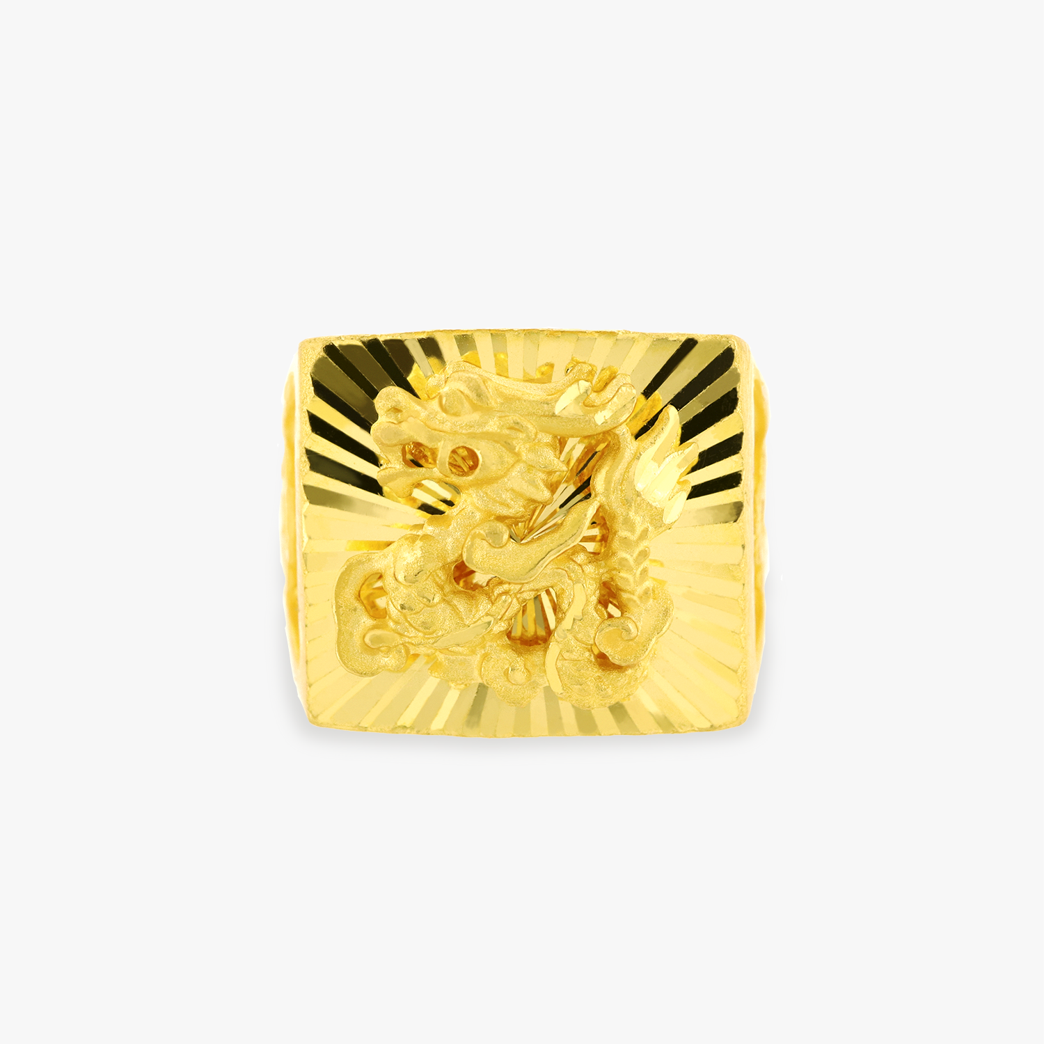 24K Gold | Majestic Golden Dragon Ring - The Classic Jewellers