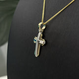 9ct Two Toned Cross Pendant