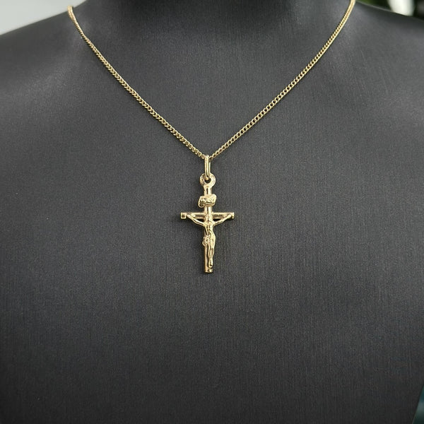 9ct Small Yellow Gold Cross Pendant