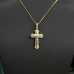 9ct Two Toned Cross Pendant