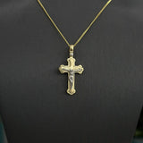 9ct Two Toned Cross Pendant