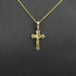 9ct Yellow Gold Crucifix Pendant