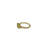 Lea | 9ct Yellow Gold Peridot and Diamond Ring