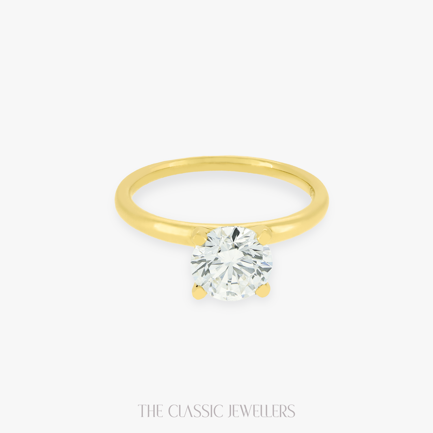 ELYSE | 1CT FOUR CLAW ROUND CUT SOLITAIRE