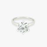 EMMELINE | 18K White Gold 2ct Round Diamond Engagement Ring