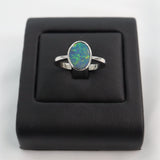 Henry | Doublet Opal Silver Ring