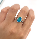 Jasmine | Doublet Opal Silver Ring