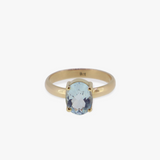 Kara | 9ct Yellow Gold Aquamarine Ring