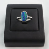 Lavender | Doublet Opal Silver Ring