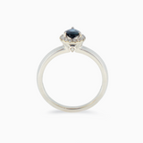 Cove | Pear Cut Natural Teal Sapphire Engagement Ring