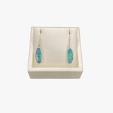 Australia Opal | Mina Sterling Silver Doublet Opal Hook Earrings