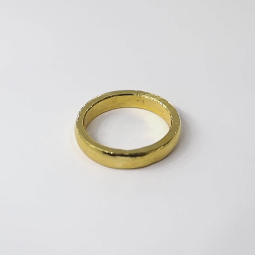 24K Yellow Gold Plain Band | 8.11g