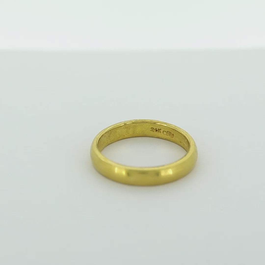 24K Yellow Gold Plain Band | 5.68g