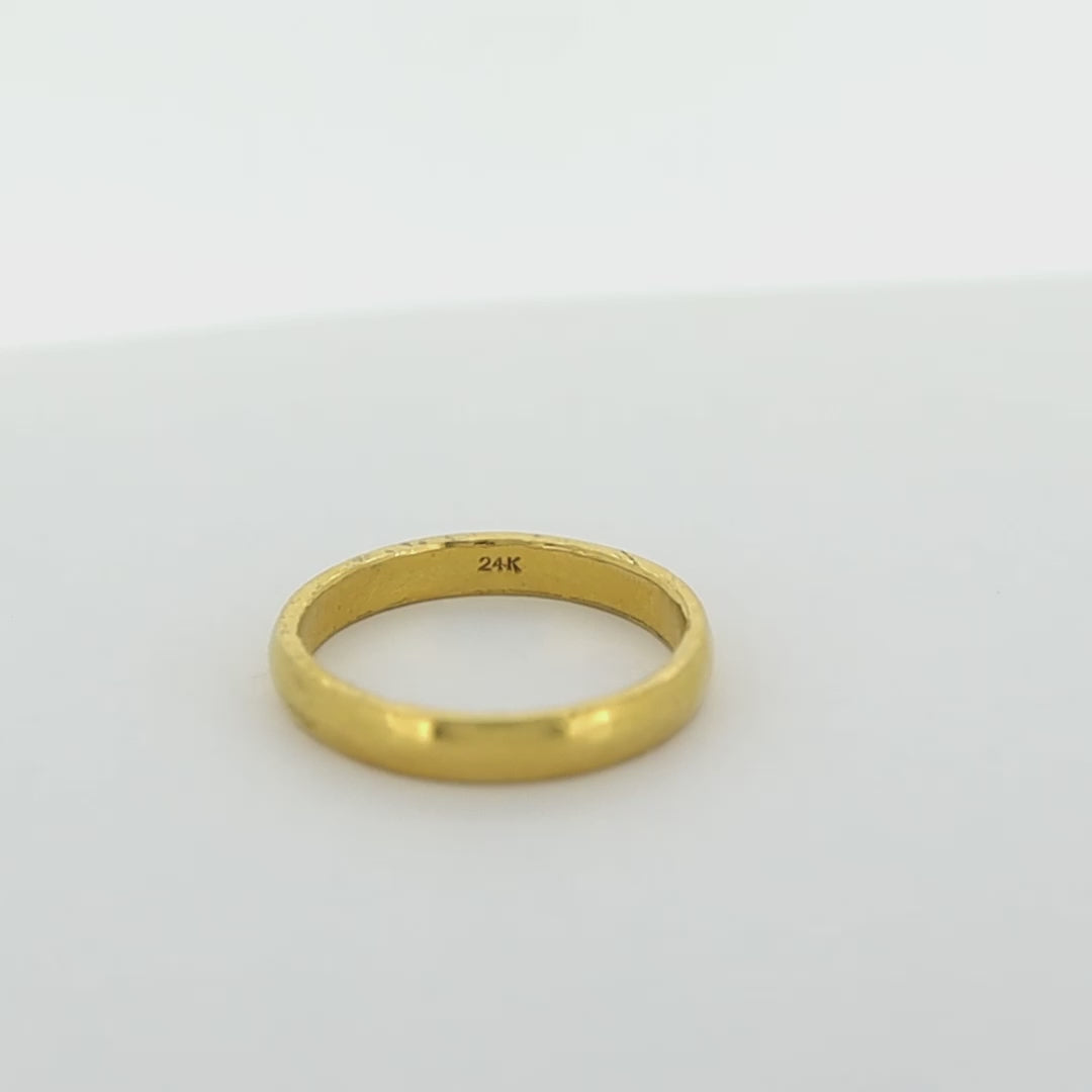 24K Yellow Gold Plain Band | 5.5g