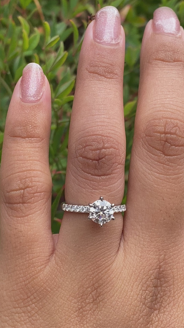 Delaney | 1.00ct Brilliant Round Engagement Ring