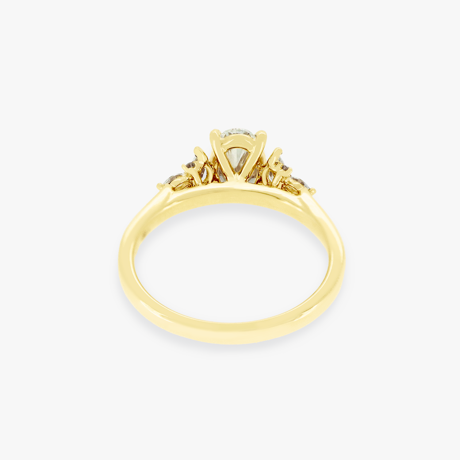 Quinn | 18K Yellow Gold 1ct Oval Lab Engagement Ring