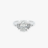 QUINN | PT 1ct Oval Lab Diamond Engagement Ring
