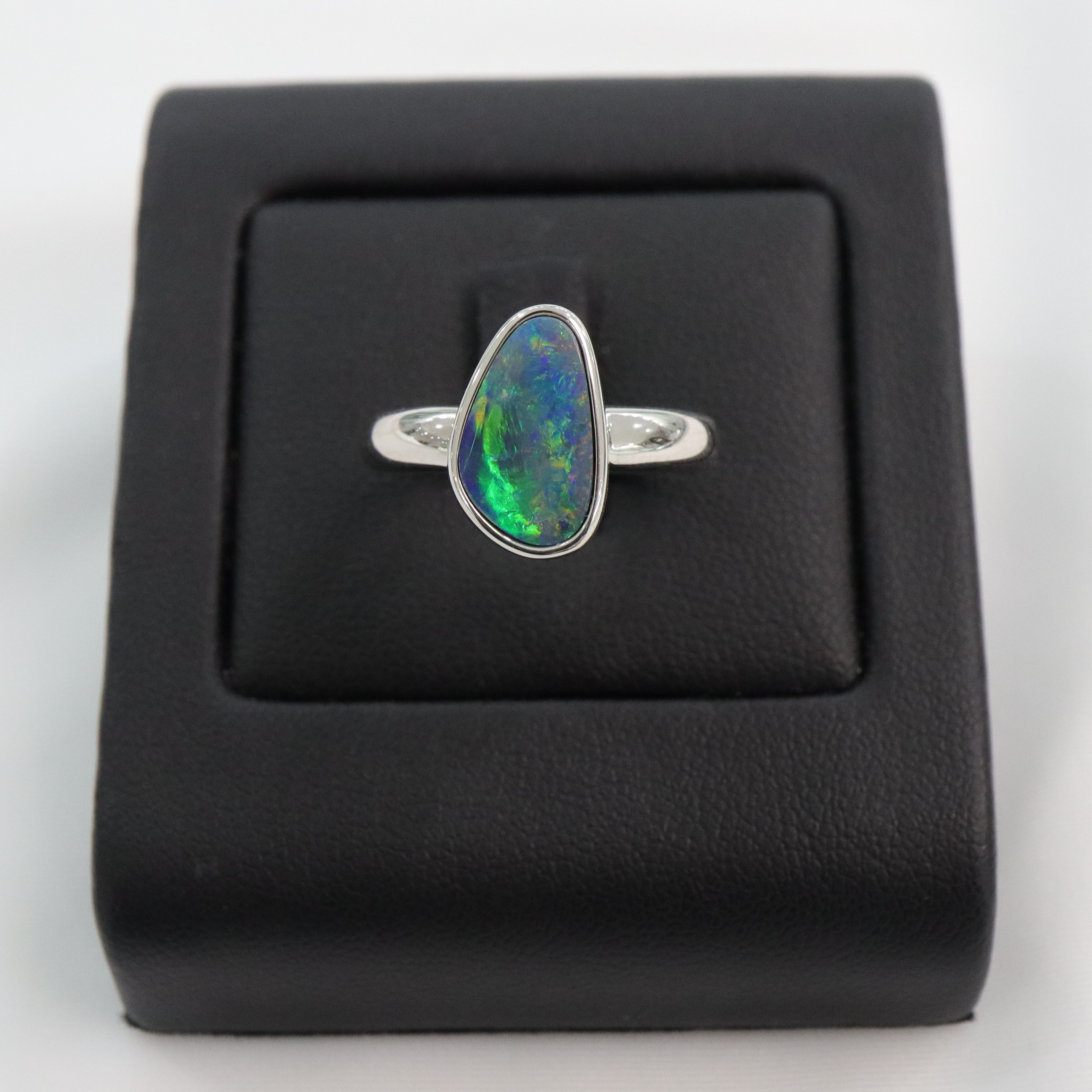 Rose | Doublet Opal Silver Ring