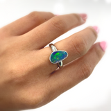 Rose | Doublet Opal Silver Ring