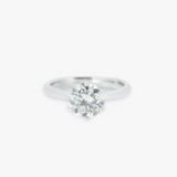 SACHI | 18K White Gold 1.5ct Round Moissanite Solitaire Ring