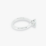 SACHI | 18K White Gold 1.5ct Round Moissanite Solitaire Ring