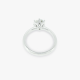 SACHI | 18K White Gold 1.5ct Round Moissanite Solitaire Ring