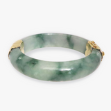 Stevie | 9K Yellow Gold Jade Bangle