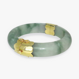 Stevie | 9K Yellow Gold Jade Bangle