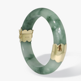 Stevie | 9K Yellow Gold Jade Bangle