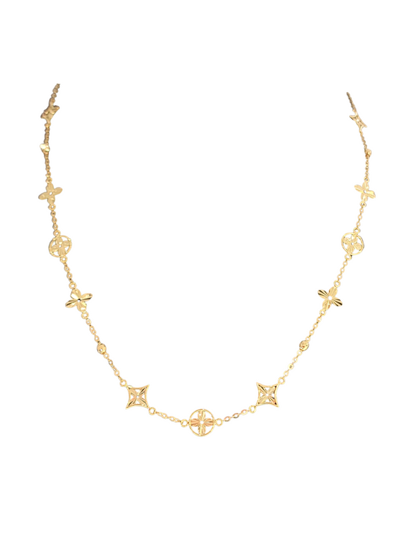 Frances | Diamond Cut Gold Choker Necklace - The Classic Jewellers