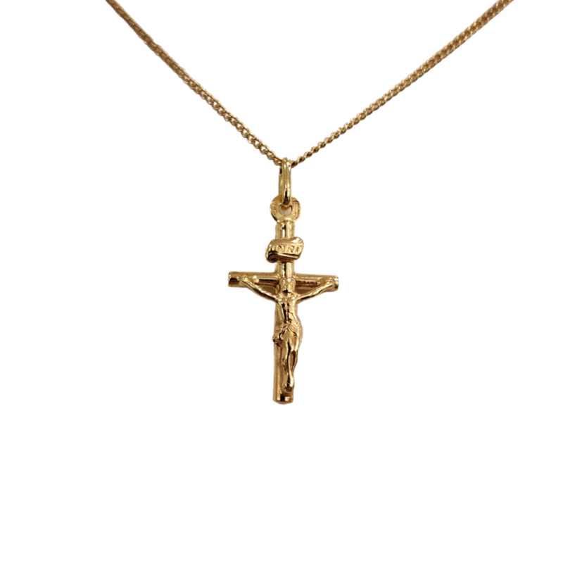 9ct Small Yellow Gold Cross Pendant