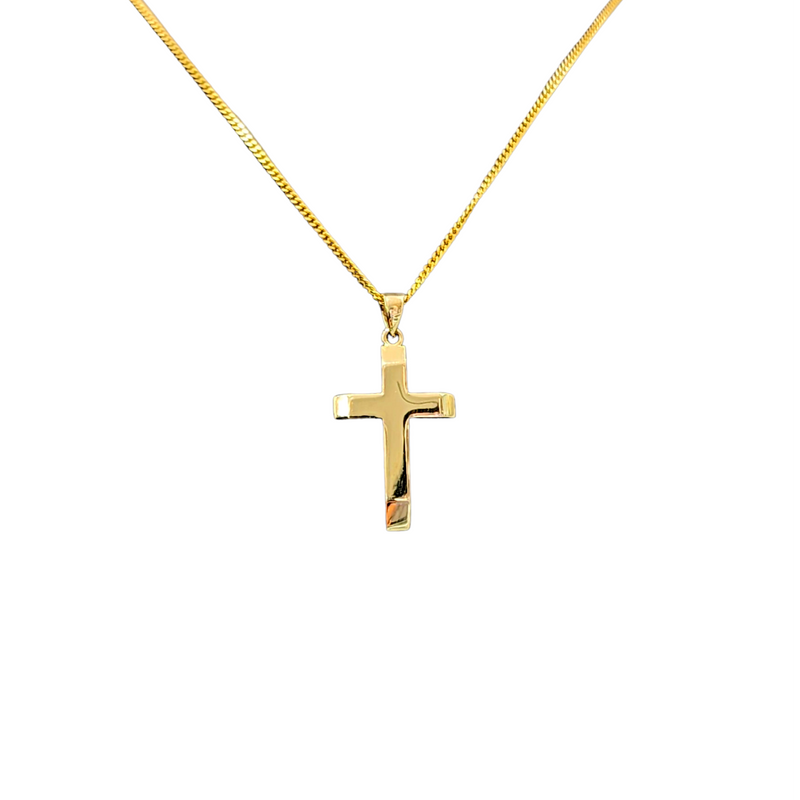 9ct Small Yellow Gold Cross Pendant