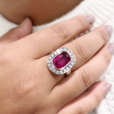 Melody | 18K White Gold Natural Tourmaline Ring