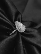Aurora | Pear Cut Moissanite Engagement Ring - The Classic Jewellers